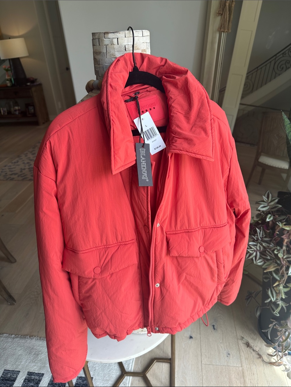 NWT Blank NYC Red Puffer Jacket - Picture 2 of 5